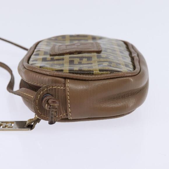 FENDI Zucchino Canvas Shoulder Bag Beige - Picture 4 of 11